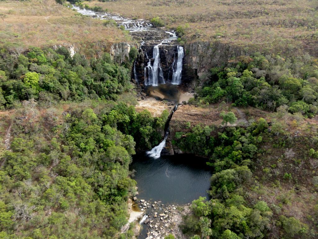 Salto Corumba Hotel Camping Clube Corumbá de Goiás Eksteriør billede